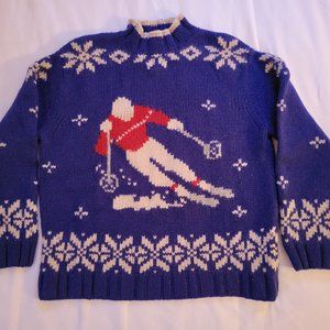 Vintage Lands End Wool Ski Sweater